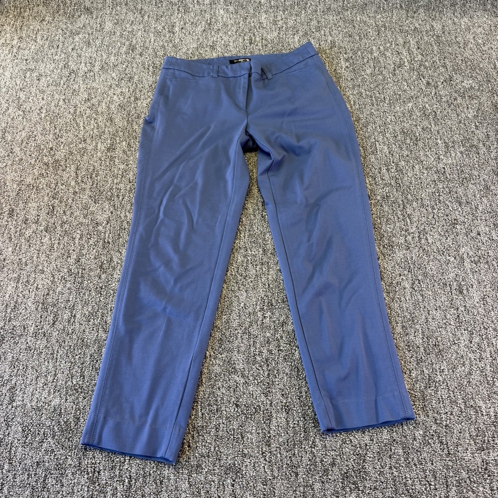 White House Black Market Slim Ankle Pants Womens 6R Blue Everyday Straight Leg
